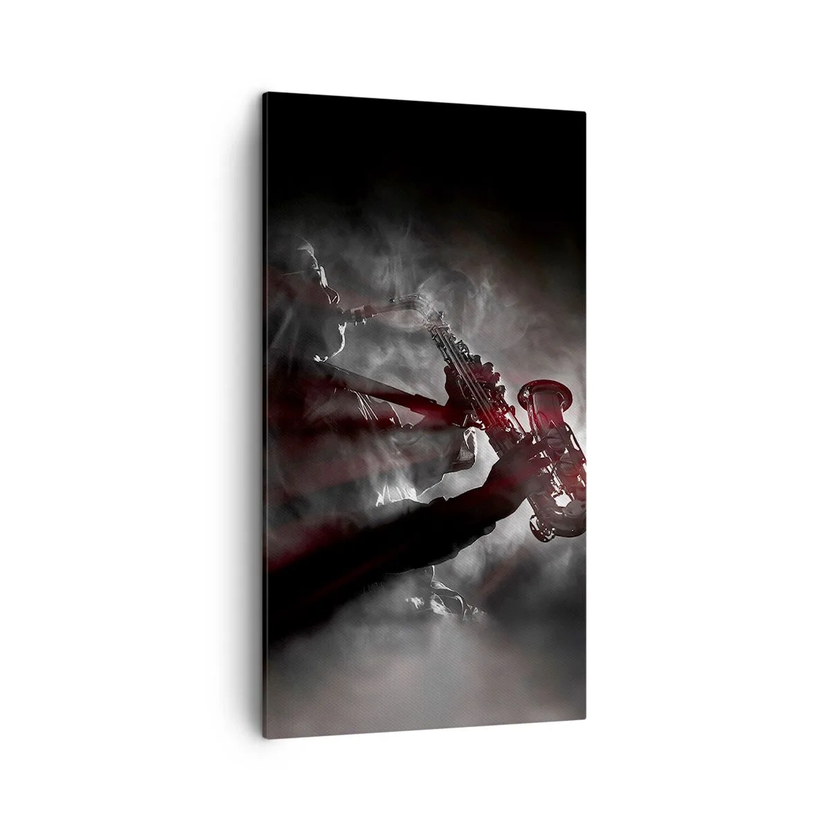 Bild auf Leinwand - Leinwandbild - In den Dämpfen des Jazz - 45x80 cm