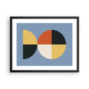 Poster in einem schwarzem Rahmen - Beobachte und zähle - 50x40 cm