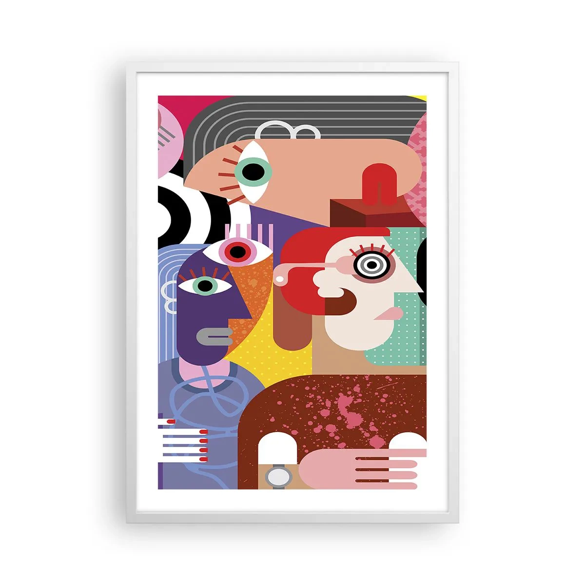 Poster in einem weißen Rahmen - Wir sind von Herrn Picasso - 50x70 cm