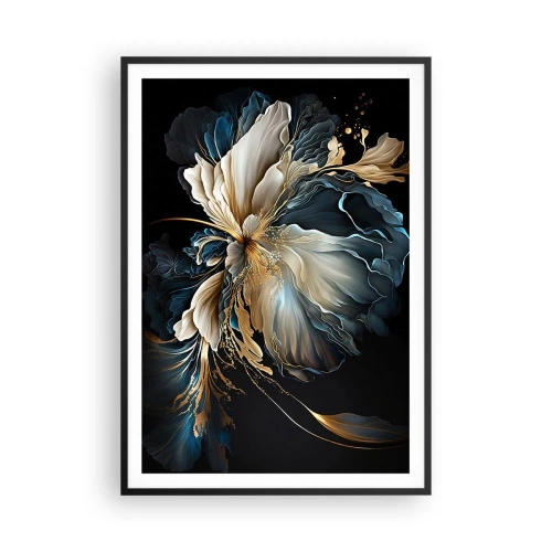 Poster in einem schwarzem Rahmen - Märchenhafte Farnblume - 70x100 cm