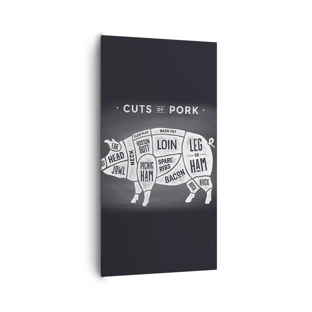 Bild auf Leinwand - Leinwandbild - Metzger Grundierung - 65x120 cm