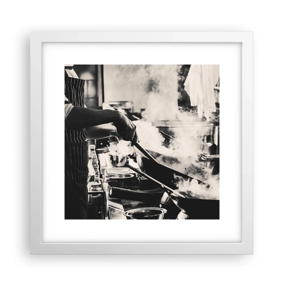 Poster in einem weißen Rahmen - Alchemie der Aromen - 30x30 cm