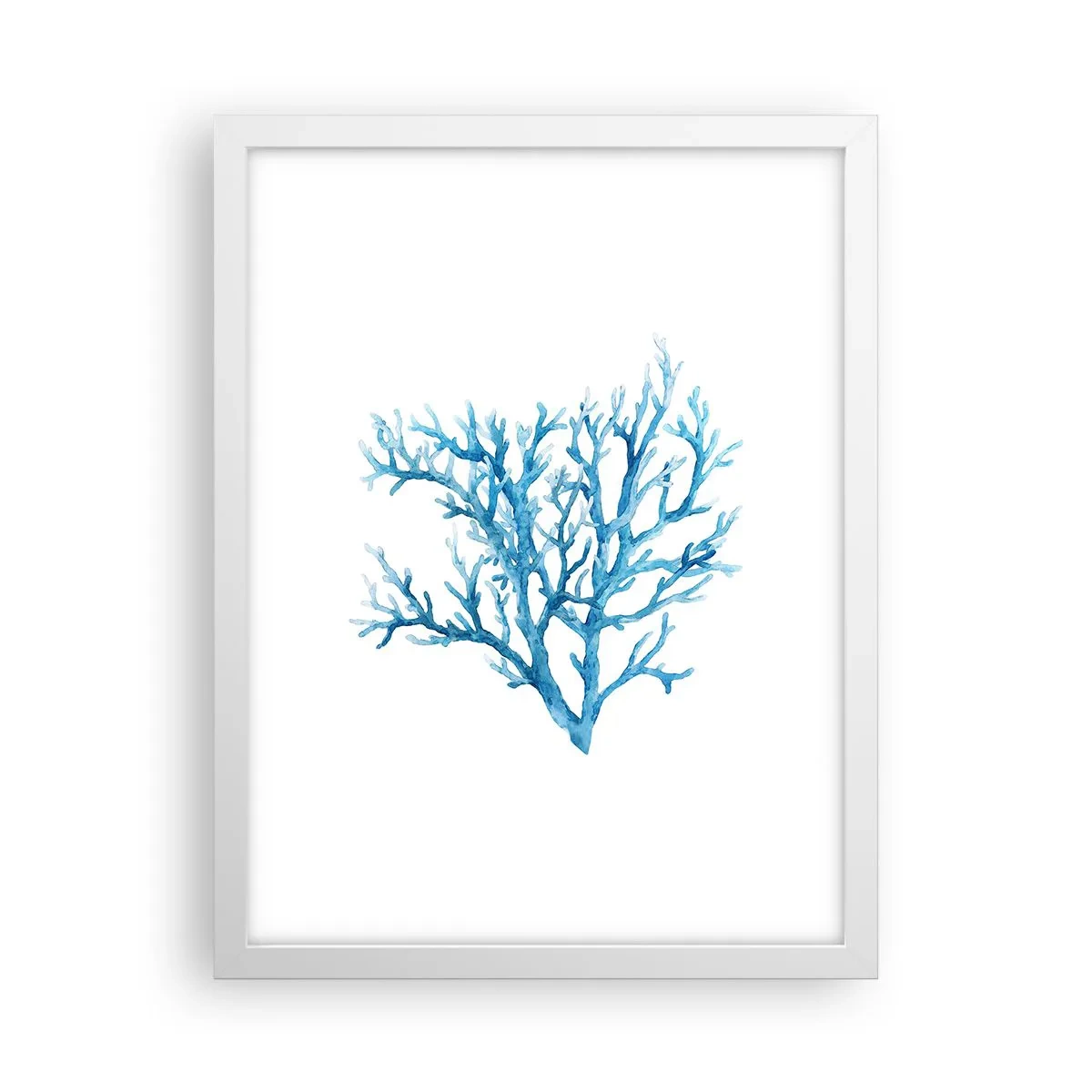 Poster in einem weißen Rahmen - Nautisches Filigran - 30x40 cm