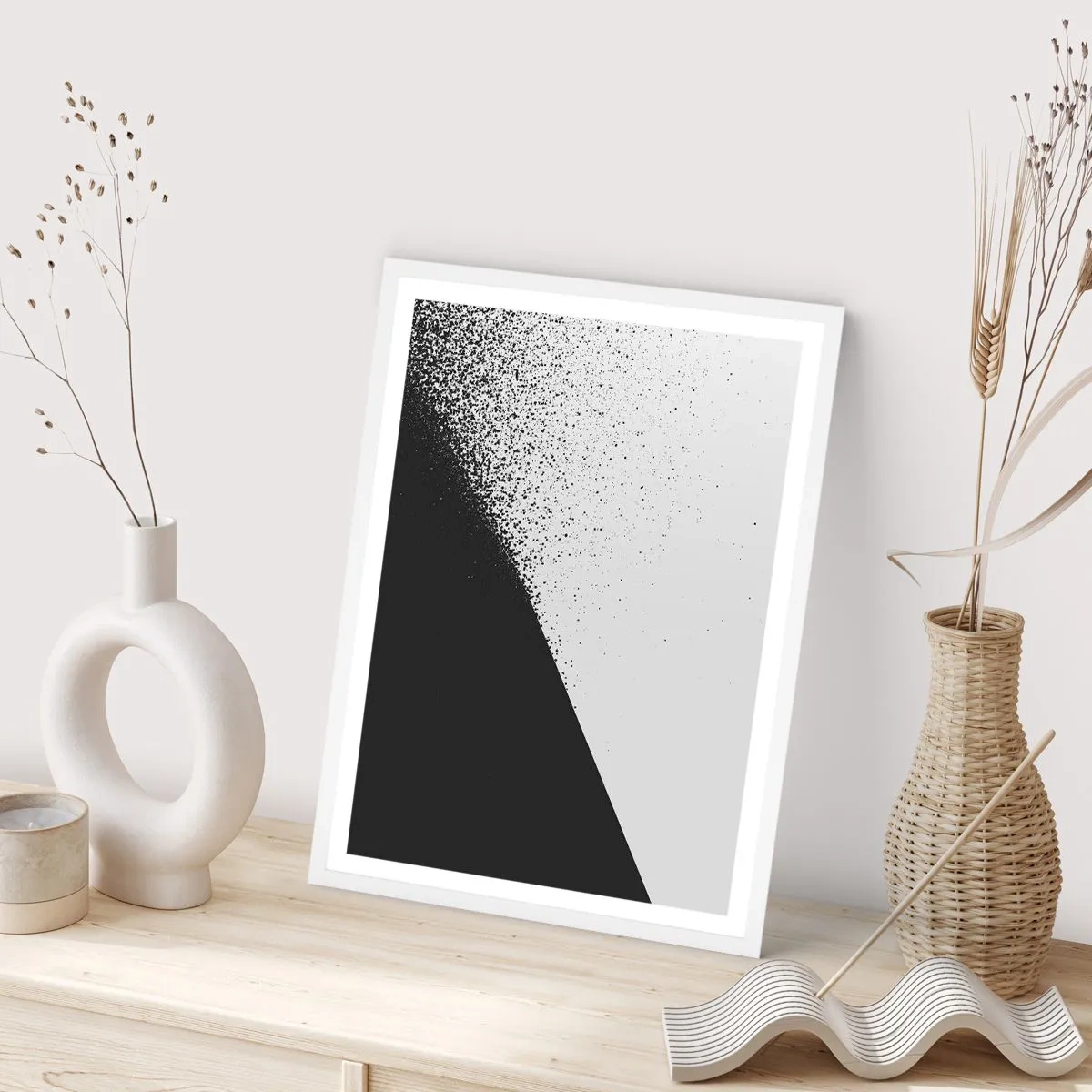 Poster in einem weißen Rahmen - Immer schneller, immer mehr - 30x40 cm