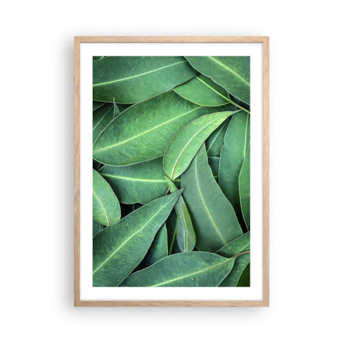 Poster in einem Rahmen aus heller Eiche - Saftig und frisch - 50x70 cm