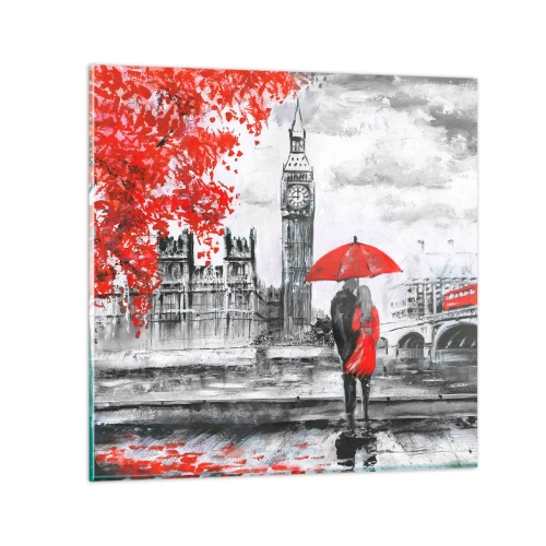 Glasbild - Bild auf glas - Verliebt in London - 30x30 cm