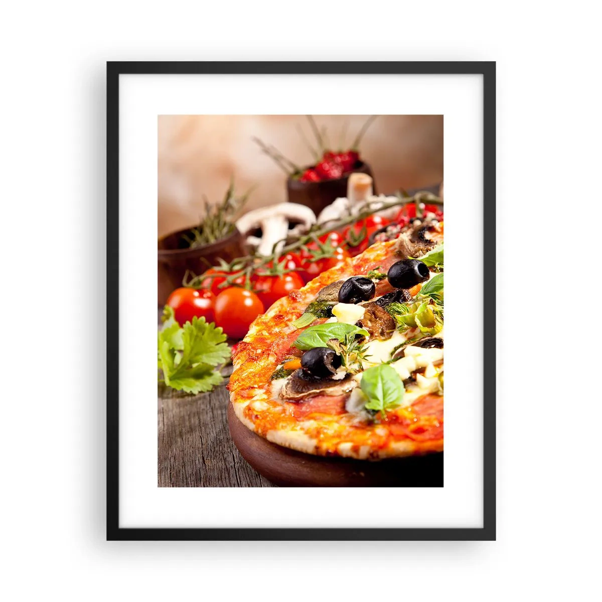 Poster in einem schwarzem Rahmen - Aus den tellurischen Zutaten - 40x50 cm