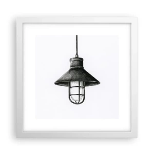 Poster in einem weißen Rahmen - Wie vor Jahren… - 30x30 cm