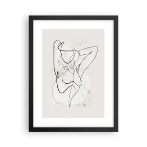 Poster in einem schwarzem Rahmen - Die Kunst der Verführung - 30x40 cm
