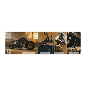 Fototapeten Muster Selbstklebend Deluxe Sticker - Ich kann alles  - Motorrad, Jahrgang, Automobil - 100x30 cm