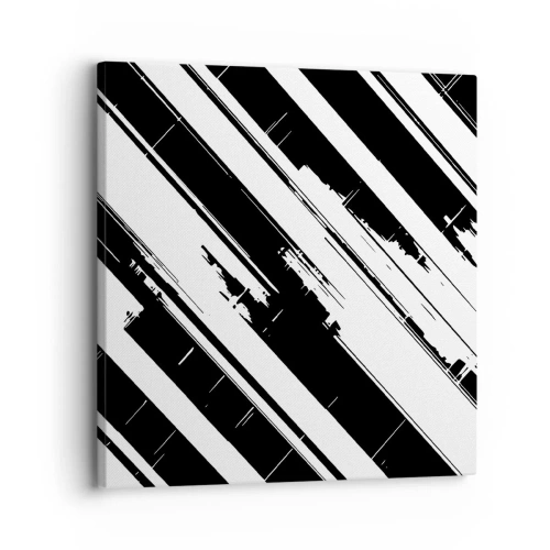 Bild auf Leinwand - Leinwandbild - Eine intensive und dynamische Komposition - 30x30 cm