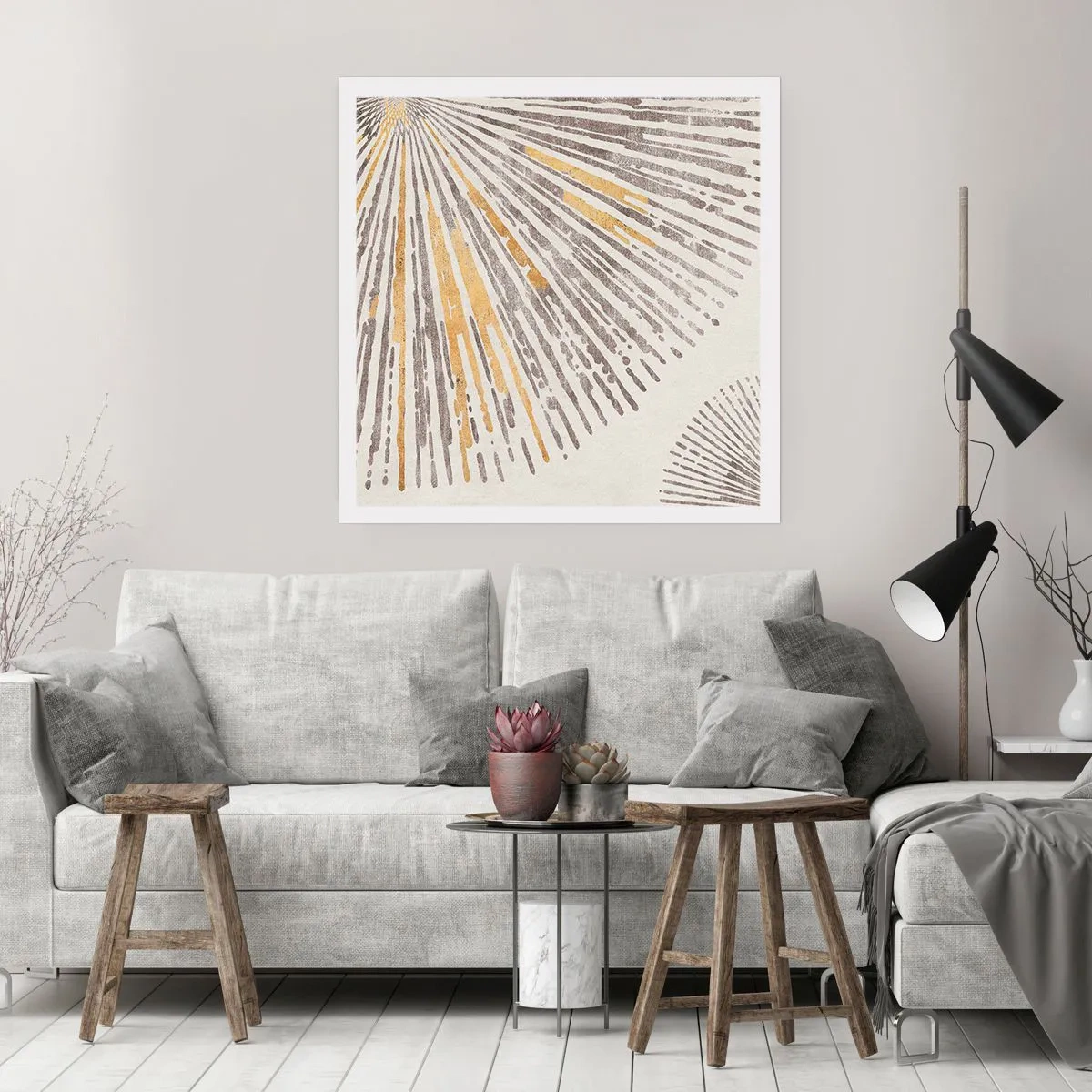 Poster - Schönheit des Strahls - 50x50 cm