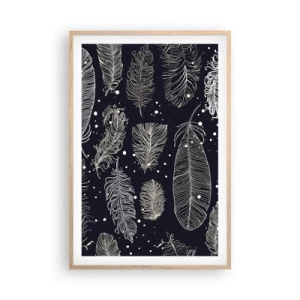 Poster in einem Rahmen aus heller Eiche - Gefiederte Spitze - 61x91 cm