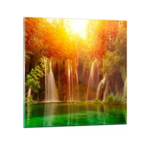 Glasbild - Bild auf glas - In der Sonne und im Schatten - 30x30 cm