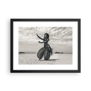Poster in einem schwarzem Rahmen - Der Tanz der südlichen Inseln - 40x30 cm