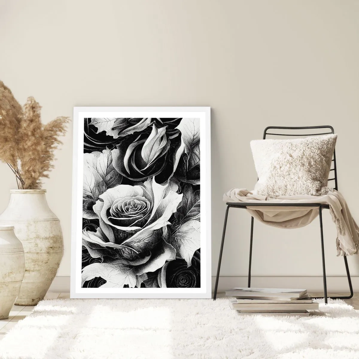 Poster in einem weißen Rahmen - Immer Königin - 70x100 cm