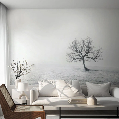 Selbstklebende Fototapete Deluxe Sticker - Gegen das Nichts - Landschaft, Baum, Natur - 100x70 cm