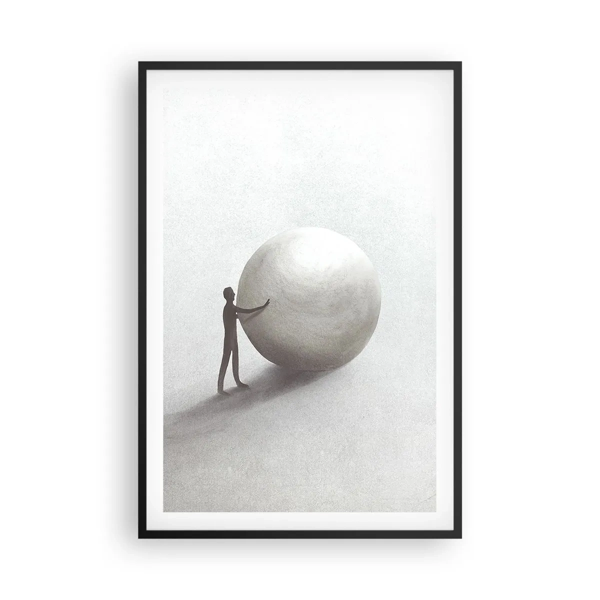 Poster in einem schwarzem Rahmen - Das Spiel des Lebens - 61x91 cm