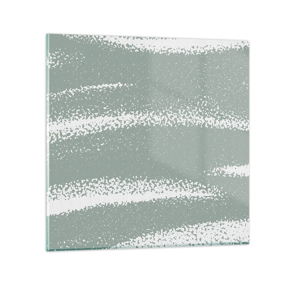 Glasbild - Bild auf glas - Abstraktion im Winterklima - 50x50 cm