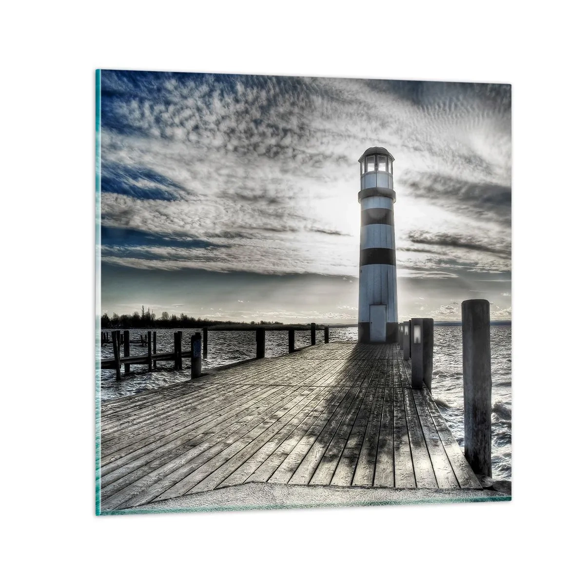 Glasbild - Bild auf glas - Matrosen, ich warte auf euch - 30x30 cm