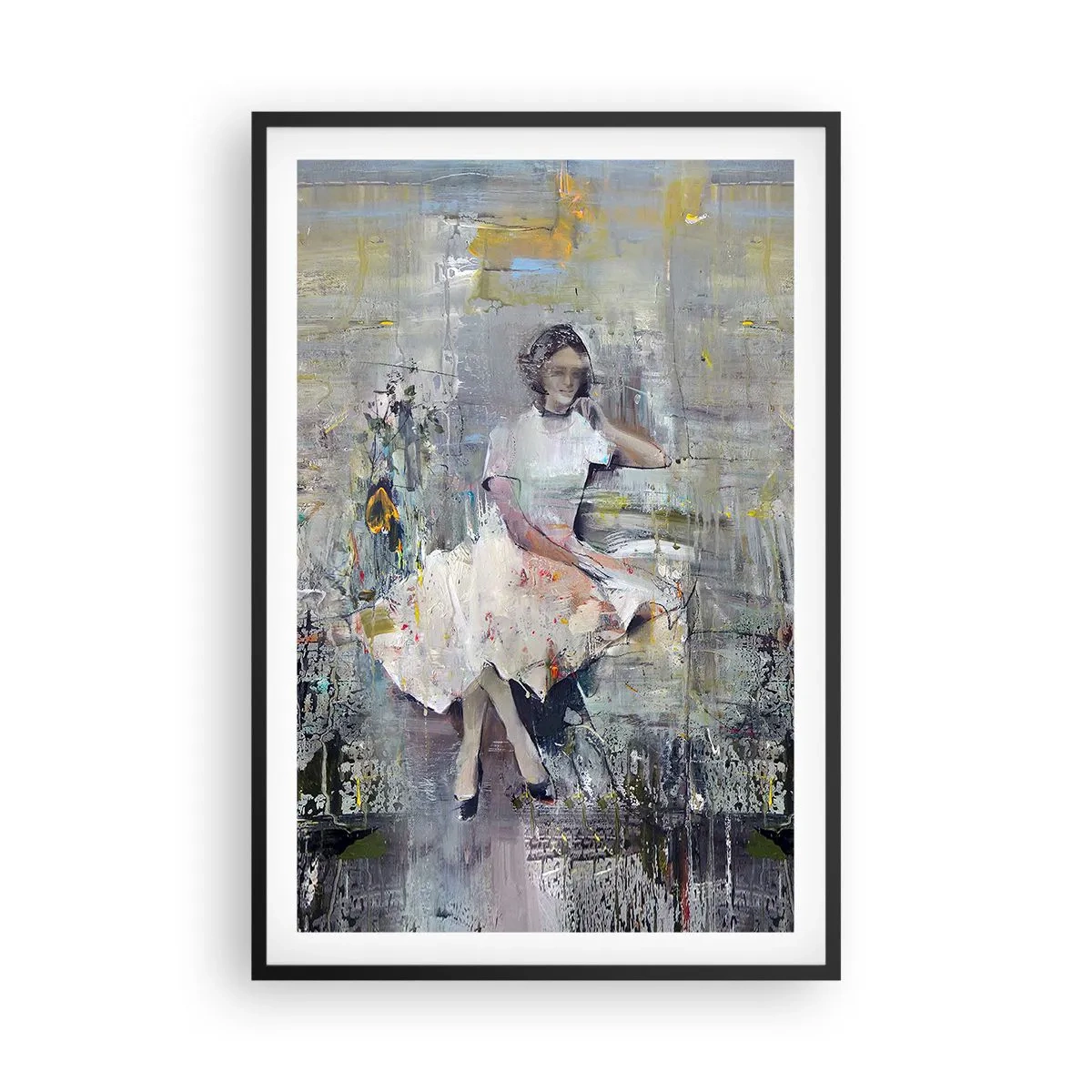 Poster in einem schwarzem Rahmen - Klassisch und modern - 61x91 cm