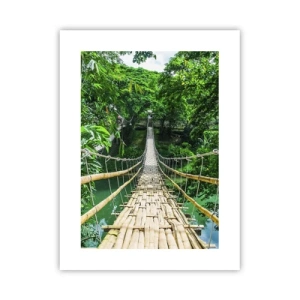 Poster - Monkey Bridge über das Grün - 30x40 cm