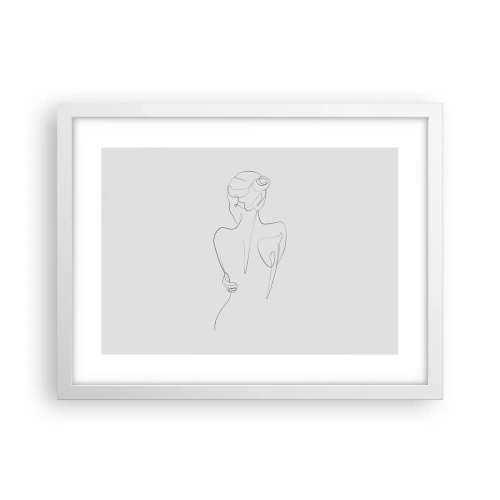 Poster in einem weißen Rahmen - Körpermusik - 40x30 cm
