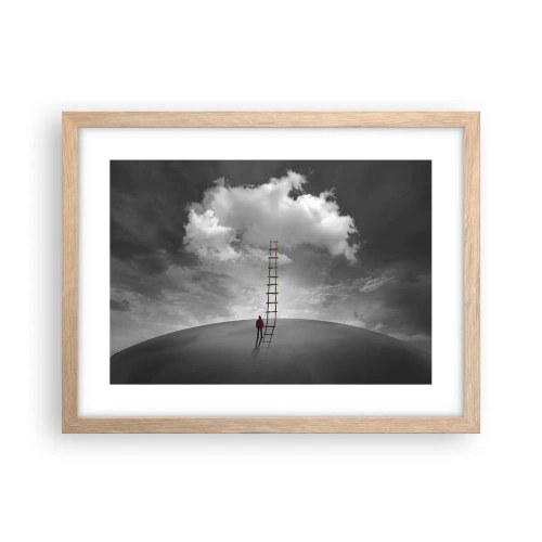 Poster in einem Rahmen aus heller Eiche - Alles ist möglich - 40x30 cm