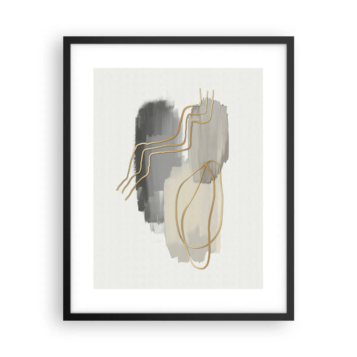 Poster in einem schwarzem Rahmen - Dauer und Bewegung - 40x50 cm