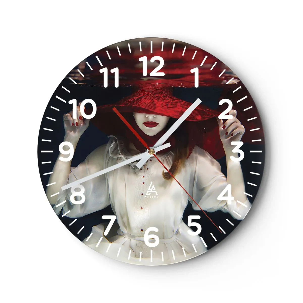 Wanduhr - Glasuhr - Boshafte Göttin in der slawischen Mythologie - 30x30 cm