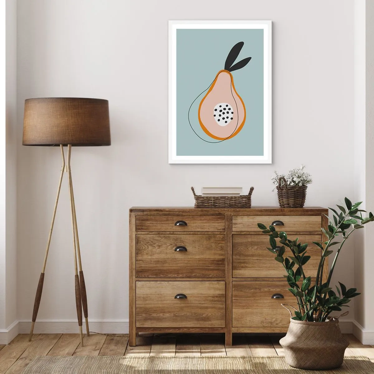 Poster in einem weißen Rahmen - Durchdringe die Natur der Dinge - 40x50 cm