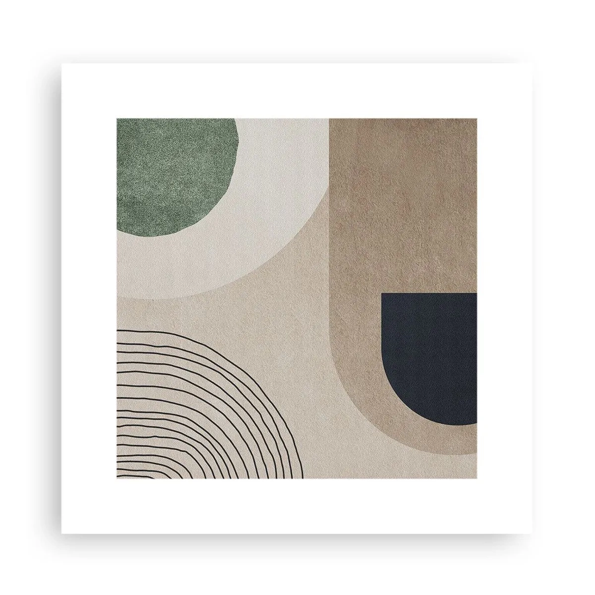 Poster - Sanftheit des Ovals - 30x30 cm