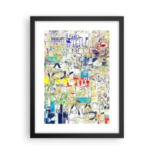 Poster in einem schwarzem Rahmen - Es freut einfach die Augen - 30x40 cm