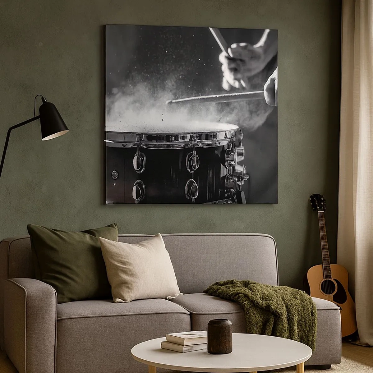 Bild auf Leinwand - Leinwandbild - Der Puls der Musik - 30x30 cm