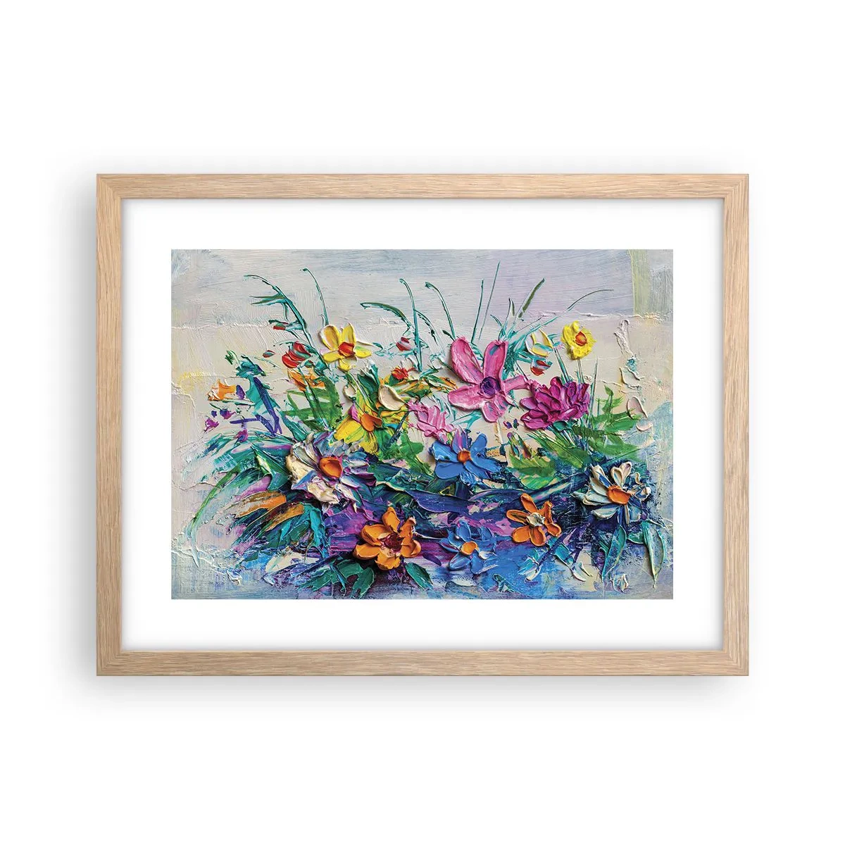 Poster in einem Rahmen aus heller Eiche - Überhaupt kein Stillleben - 40x30 cm