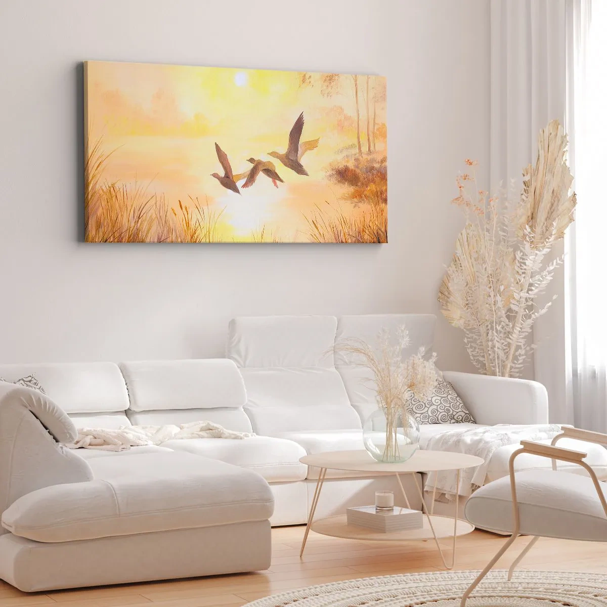 Bild auf Leinwand - Leinwandbild - Der Beginn einer langen Reise - 100x40 cm