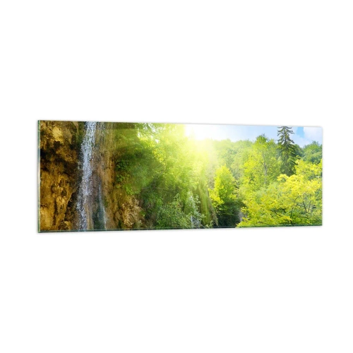 Glasbild - Bild auf glas - Es muss Eden sein - 90x30 cm