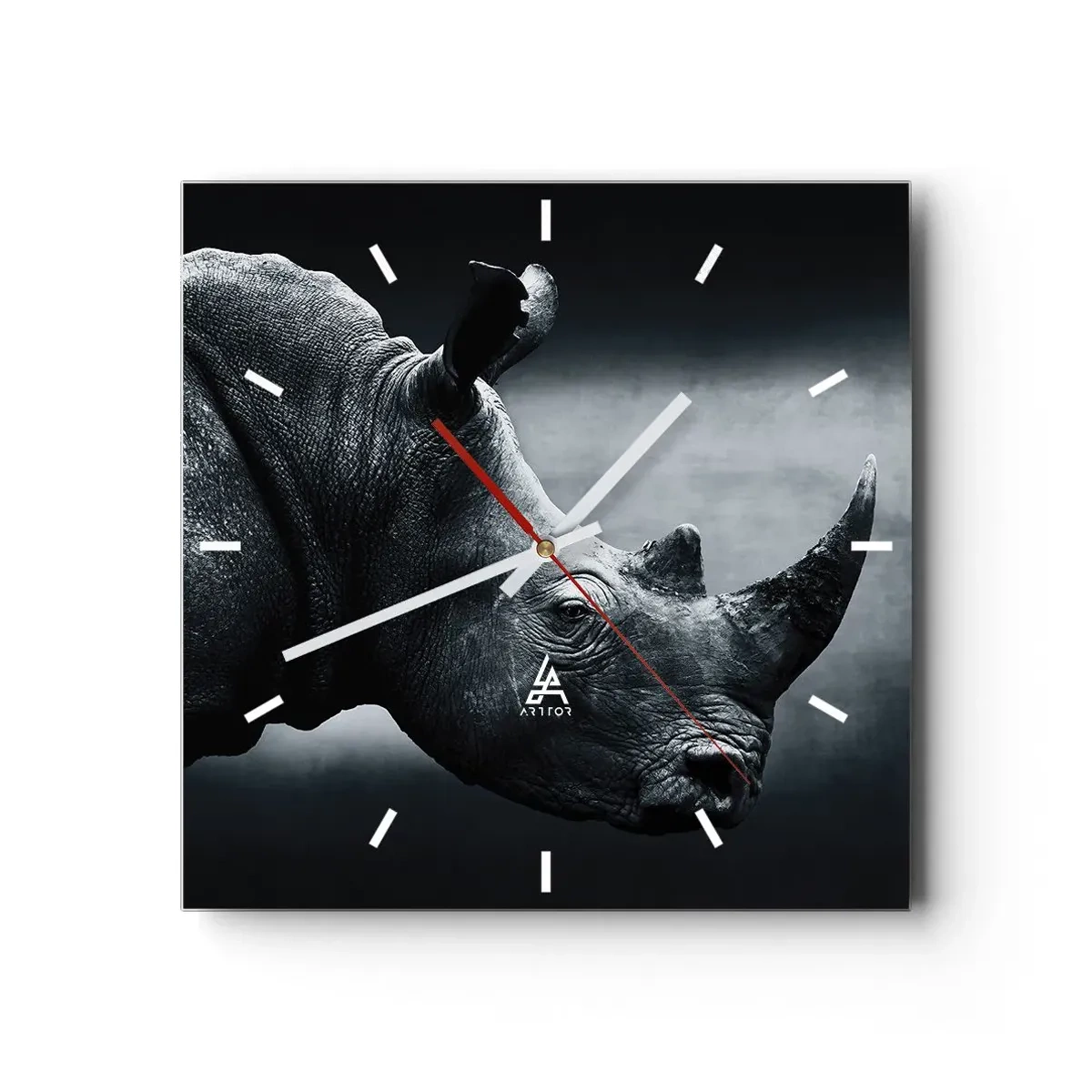 Wanduhr - Glasuhr - Richtiges Profil - 40x40 cm
