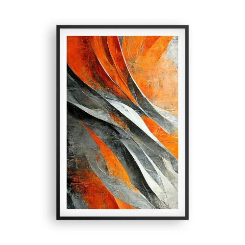 Poster in einem schwarzem Rahmen - Hitze und Kälte - 61x91 cm