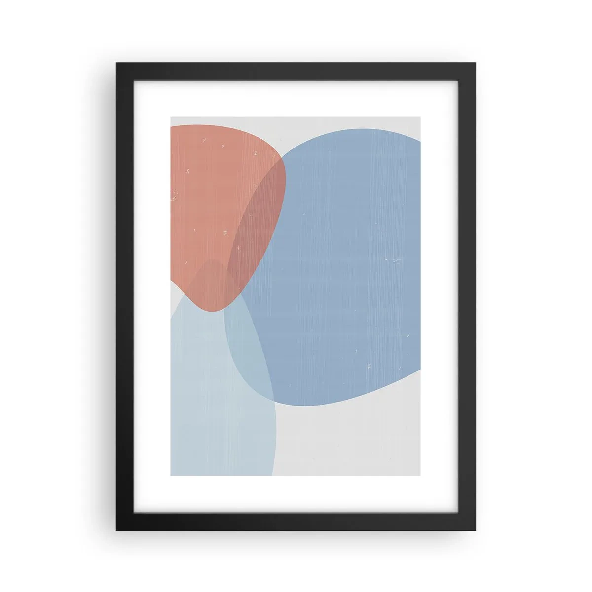 Poster in einem schwarzem Rahmen - Pastellbeziehungen - 30x40 cm