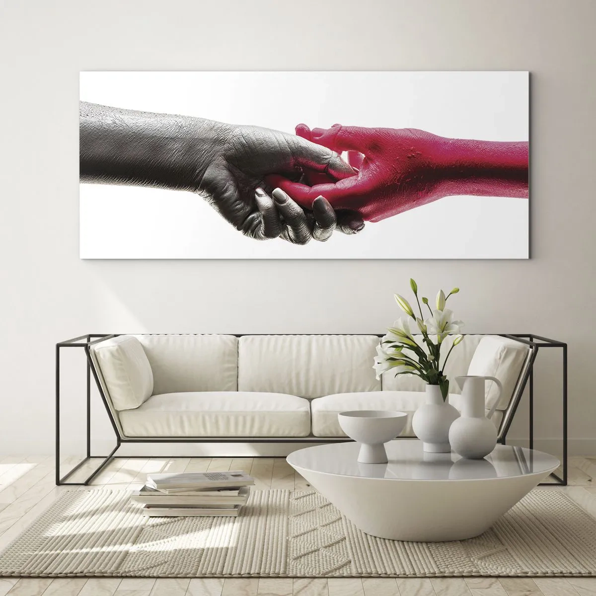 Glasbild - Bild auf glas - Gemeinsam, obwohl anders - 100x40 cm