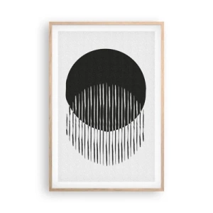 Poster in einem Rahmen aus heller Eiche - Sein Alter Ego - 61x91 cm