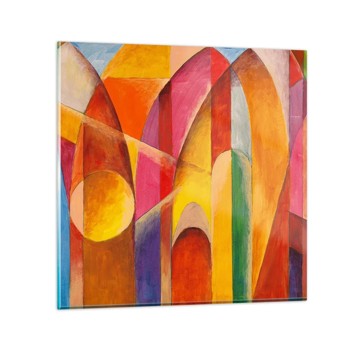 Glasbild - Bild auf glas - Kathedrale der Sonne - 70x70 cm
