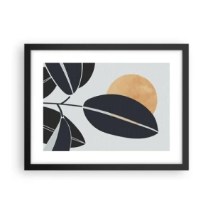 Poster in einem schwarzem Rahmen - Heißer Sommertag - 40x30 cm