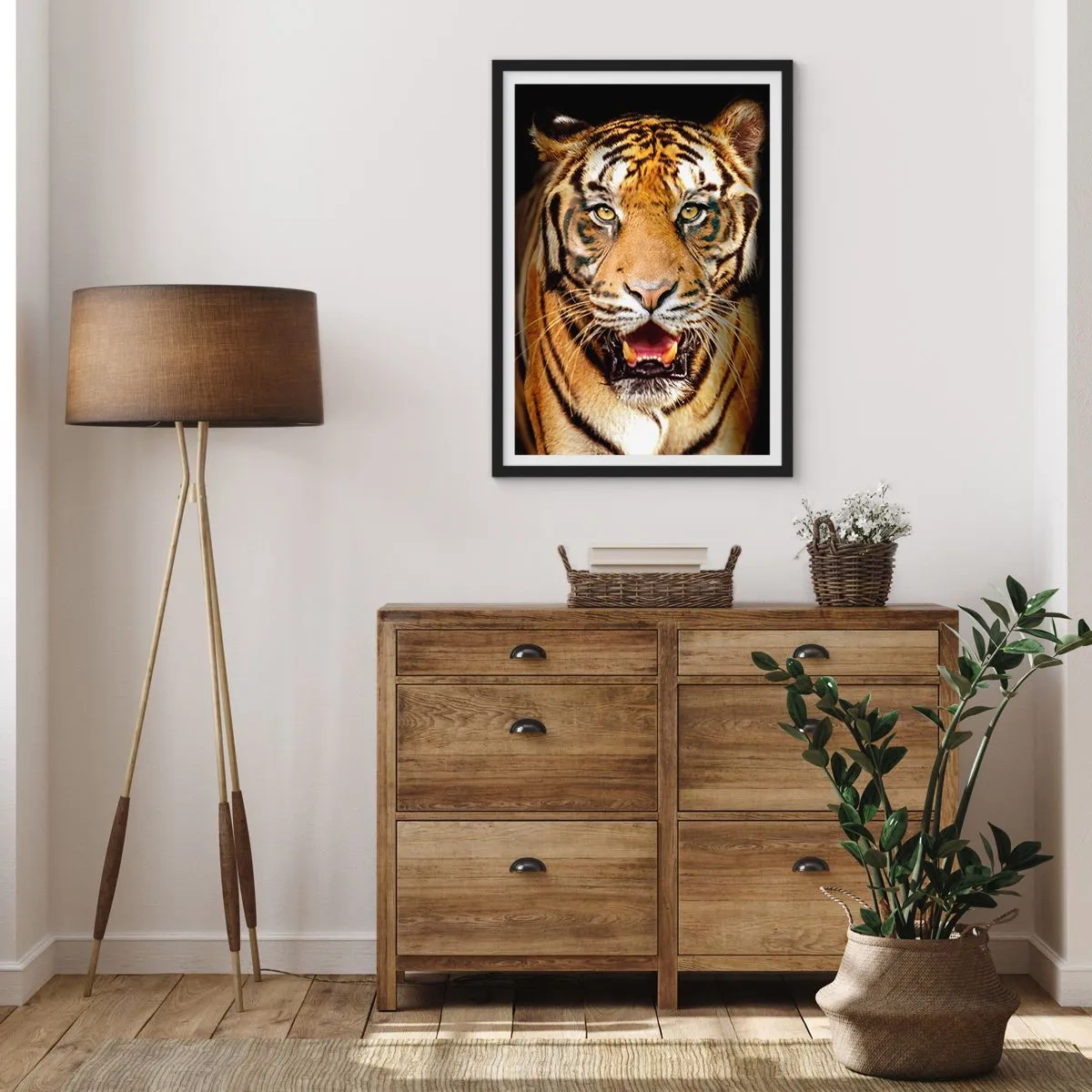 Poster in einem schwarzem Rahmen - Wild im Herzen - 40x50 cm