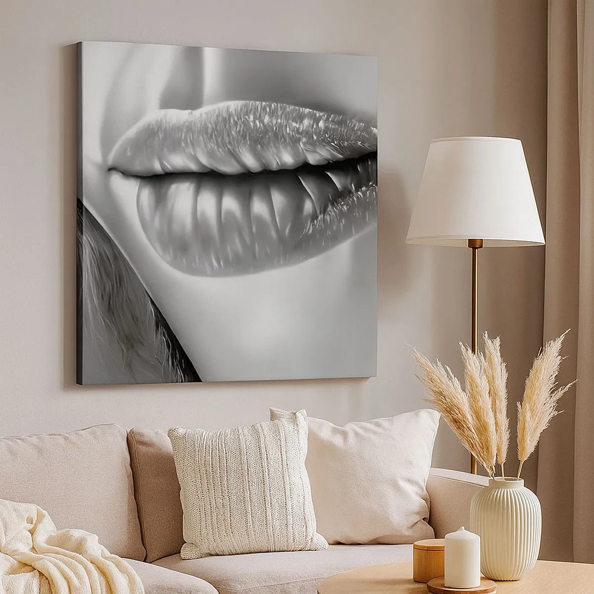 Bild auf Leinwand - Leinwandbild - Ich weiß, was du denkst… - 30x30 cm