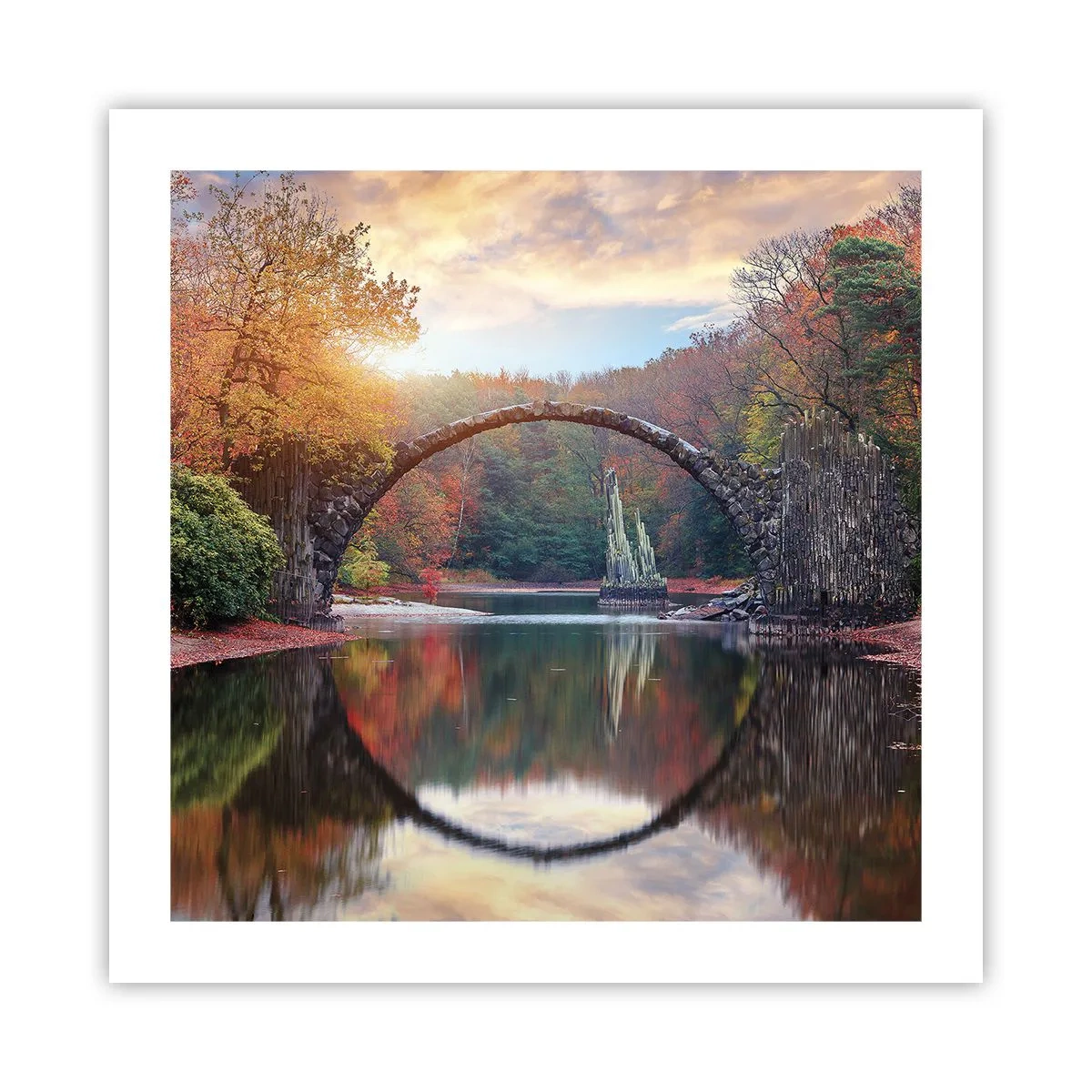 Poster - Auf der anderen Seite des Spiegels - 50x50 cm