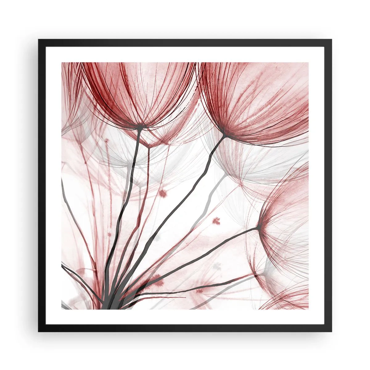 Poster in einem schwarzem Rahmen - Vor der Abfahrt - 60x60 cm