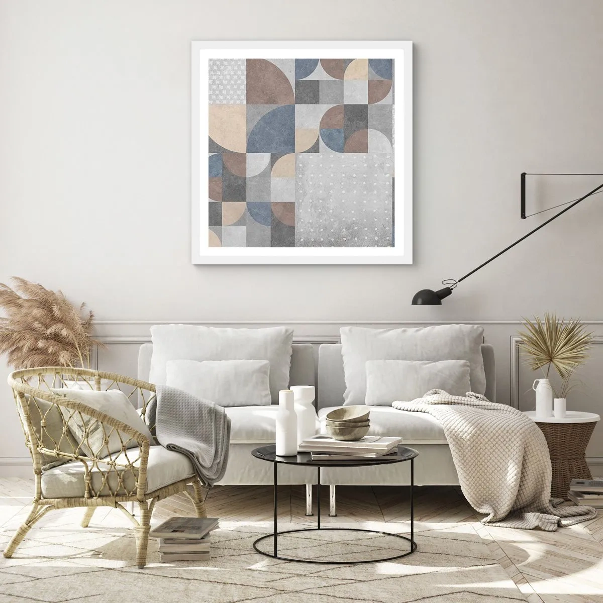 Poster in einem weißen Rahmen - Keramische Fantasie - 50x50 cm