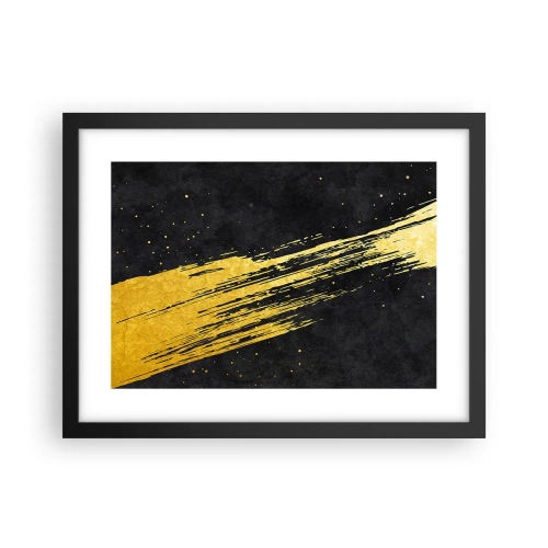 Poster in einem schwarzem Rahmen - Sprung in den Hyperraum - 40x30 cm